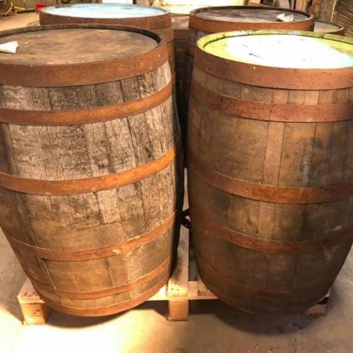 Wooden wine barrel used barrels whiskey jack