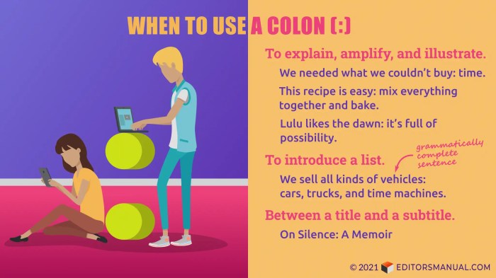 Colons using sentence colon grammar extend punctuation equals left right language think version mathematics sign monster