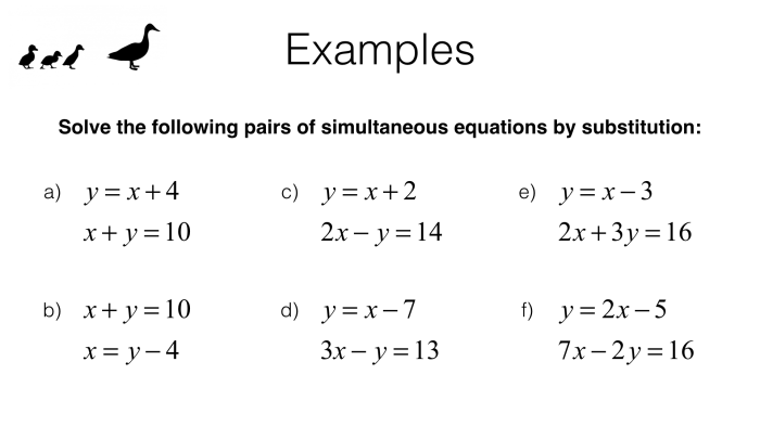 Solving linear systems by substitution worksheet answers